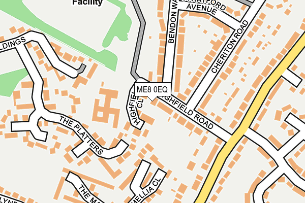 ME8 0EQ map - OS OpenMap – Local (Ordnance Survey)