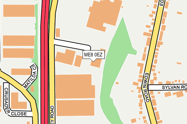 ME8 0EZ map - OS OpenMap – Local (Ordnance Survey)