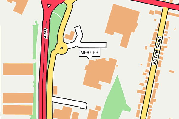 ME8 0FB map - OS OpenMap – Local (Ordnance Survey)