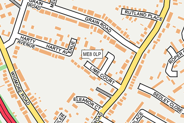 ME8 0LP map - OS OpenMap – Local (Ordnance Survey)