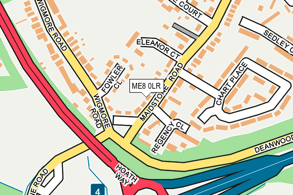 ME8 0LR map - OS OpenMap – Local (Ordnance Survey)