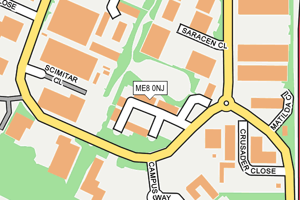 ME8 0NJ map - OS OpenMap – Local (Ordnance Survey)