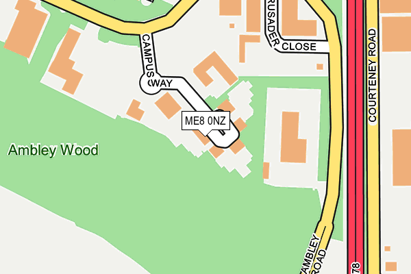 ME8 0NZ map - OS OpenMap – Local (Ordnance Survey)