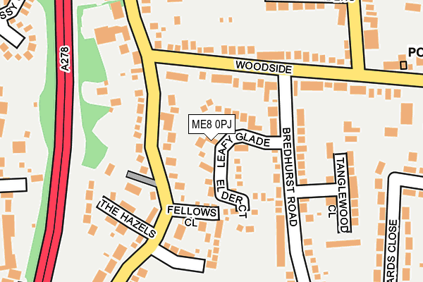 ME8 0PJ map - OS OpenMap – Local (Ordnance Survey)