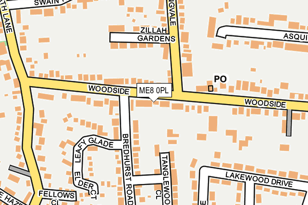 ME8 0PL map - OS OpenMap – Local (Ordnance Survey)