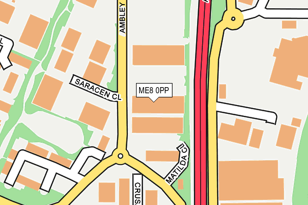 ME8 0PP map - OS OpenMap – Local (Ordnance Survey)