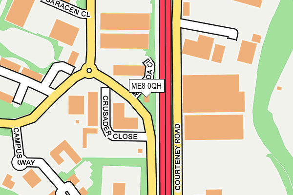 ME8 0QH map - OS OpenMap – Local (Ordnance Survey)