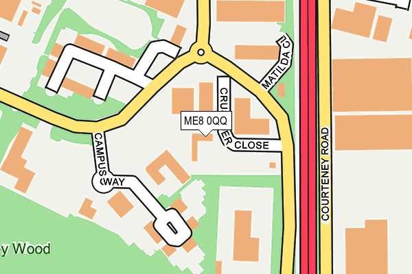 ME8 0QQ map - OS OpenMap – Local (Ordnance Survey)