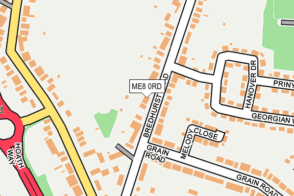 ME8 0RD map - OS OpenMap – Local (Ordnance Survey)