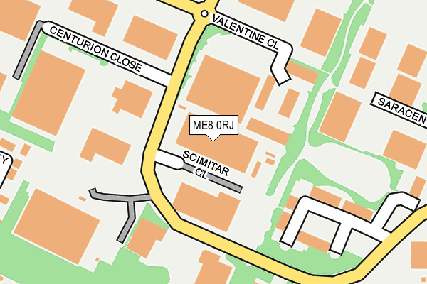 ME8 0RJ map - OS OpenMap – Local (Ordnance Survey)
