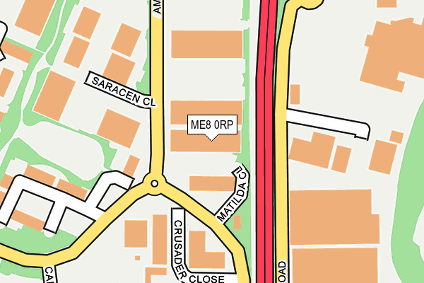 ME8 0RP map - OS OpenMap – Local (Ordnance Survey)