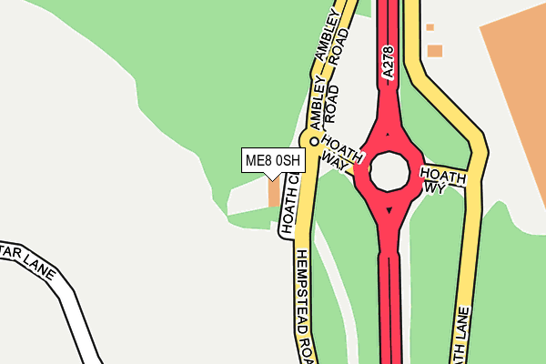 ME8 0SH map - OS OpenMap – Local (Ordnance Survey)