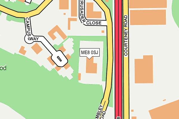ME8 0SJ map - OS OpenMap – Local (Ordnance Survey)