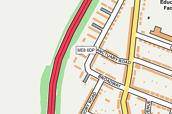 ME8 6DP map - OS OpenMap – Local (Ordnance Survey)