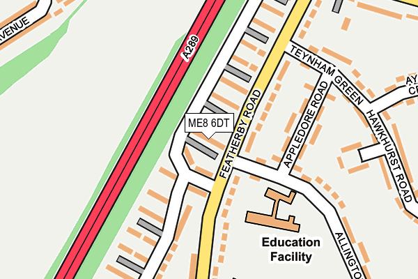 ME8 6DT map - OS OpenMap – Local (Ordnance Survey)