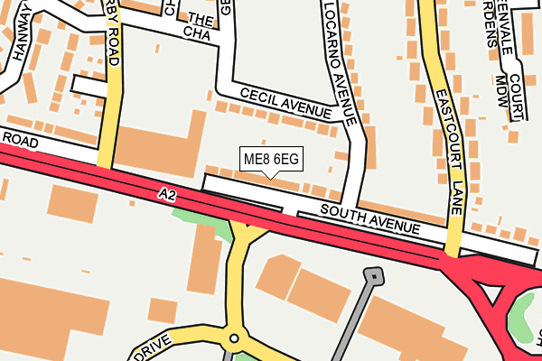 ME8 6EG map - OS OpenMap – Local (Ordnance Survey)
