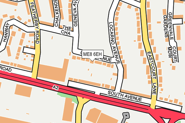 ME8 6EH map - OS OpenMap – Local (Ordnance Survey)