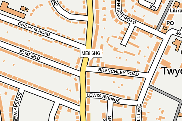 ME8 6HG map - OS OpenMap – Local (Ordnance Survey)