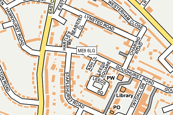 ME8 6LG map - OS OpenMap – Local (Ordnance Survey)