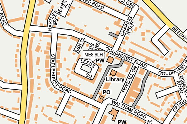 ME8 6LH map - OS OpenMap – Local (Ordnance Survey)