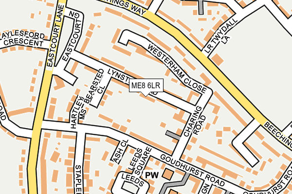 ME8 6LR map - OS OpenMap – Local (Ordnance Survey)