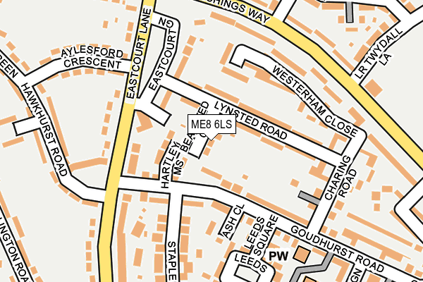 ME8 6LS map - OS OpenMap – Local (Ordnance Survey)