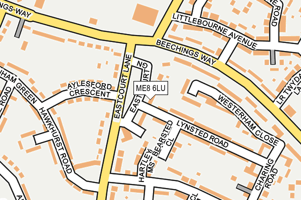 ME8 6LU map - OS OpenMap – Local (Ordnance Survey)