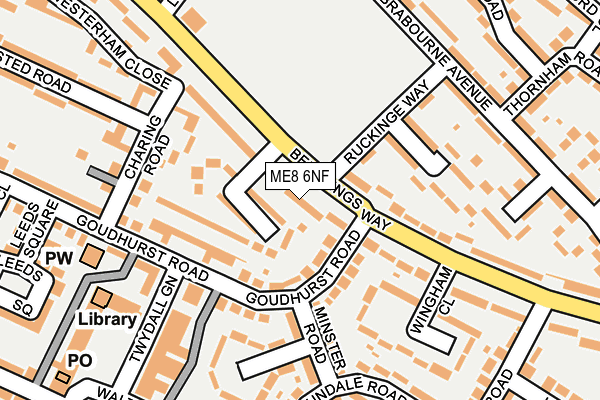 ME8 6NF map - OS OpenMap – Local (Ordnance Survey)