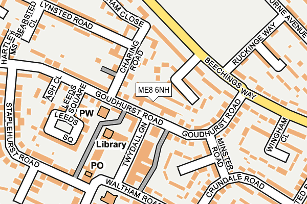 ME8 6NH map - OS OpenMap – Local (Ordnance Survey)