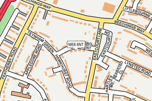 ME8 6NT map - OS OpenMap – Local (Ordnance Survey)