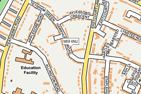 ME8 6NU map - OS OpenMap – Local (Ordnance Survey)