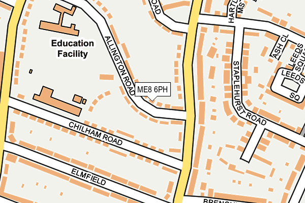 ME8 6PH map - OS OpenMap – Local (Ordnance Survey)