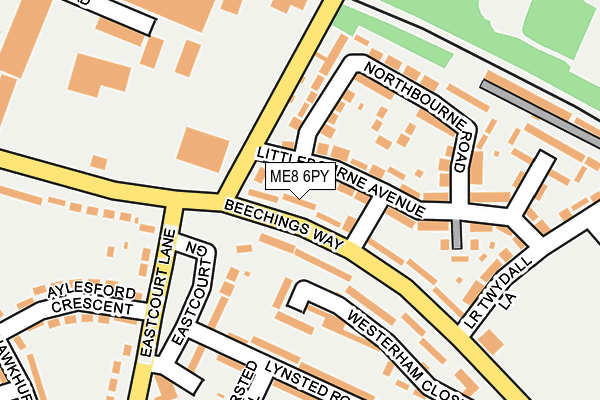 ME8 6PY map - OS OpenMap – Local (Ordnance Survey)