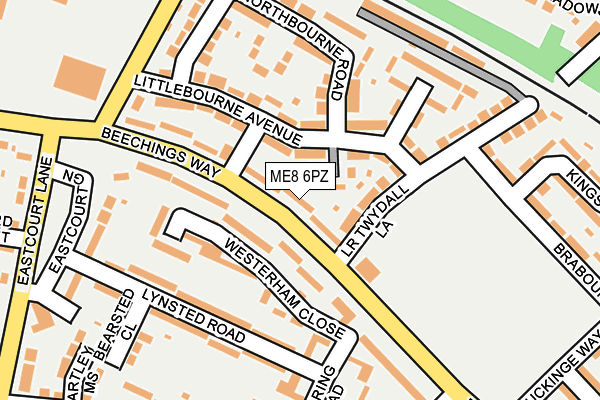 ME8 6PZ map - OS OpenMap – Local (Ordnance Survey)