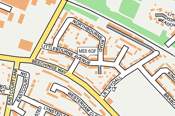 ME8 6QF map - OS OpenMap – Local (Ordnance Survey)