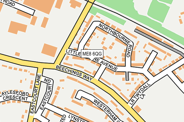 ME8 6QG map - OS OpenMap – Local (Ordnance Survey)