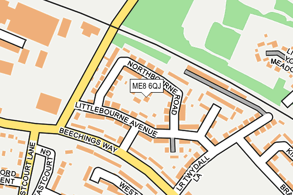 ME8 6QJ map - OS OpenMap – Local (Ordnance Survey)
