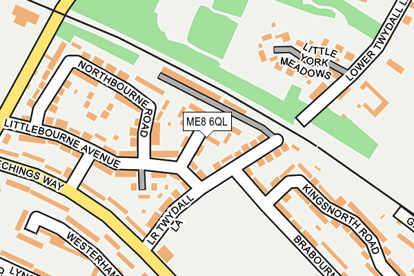 ME8 6QL map - OS OpenMap – Local (Ordnance Survey)