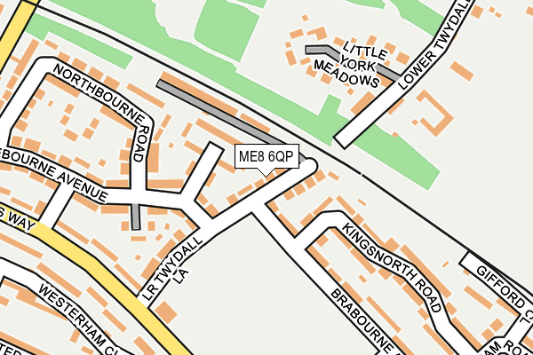 ME8 6QP map - OS OpenMap – Local (Ordnance Survey)