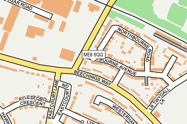 ME8 6QQ map - OS OpenMap – Local (Ordnance Survey)