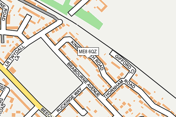 ME8 6QZ map - OS OpenMap – Local (Ordnance Survey)