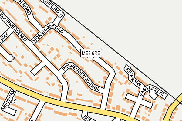 ME8 6RE map - OS OpenMap – Local (Ordnance Survey)