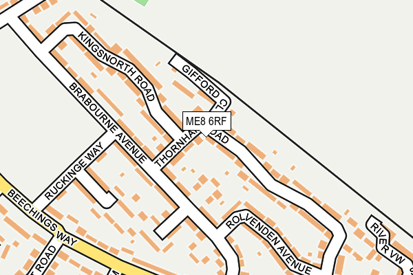 ME8 6RF map - OS OpenMap – Local (Ordnance Survey)