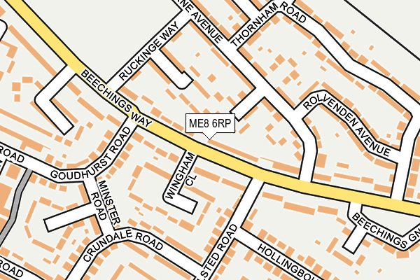 ME8 6RP map - OS OpenMap – Local (Ordnance Survey)