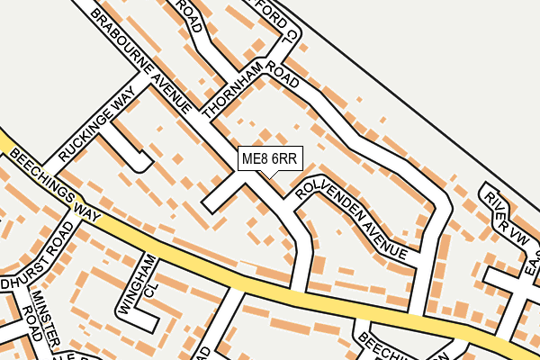 ME8 6RR map - OS OpenMap – Local (Ordnance Survey)