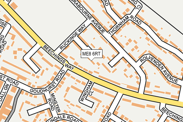 ME8 6RT map - OS OpenMap – Local (Ordnance Survey)