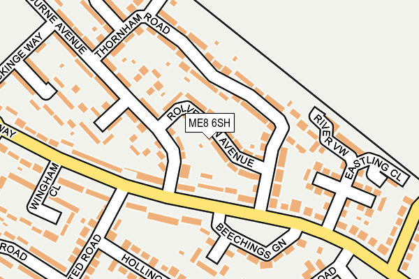 ME8 6SH map - OS OpenMap – Local (Ordnance Survey)