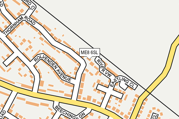 ME8 6SL map - OS OpenMap – Local (Ordnance Survey)