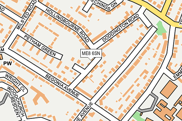 ME8 6SN map - OS OpenMap – Local (Ordnance Survey)