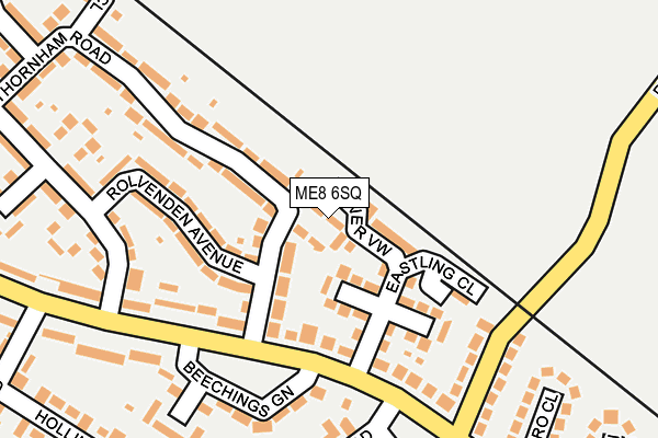 ME8 6SQ map - OS OpenMap – Local (Ordnance Survey)